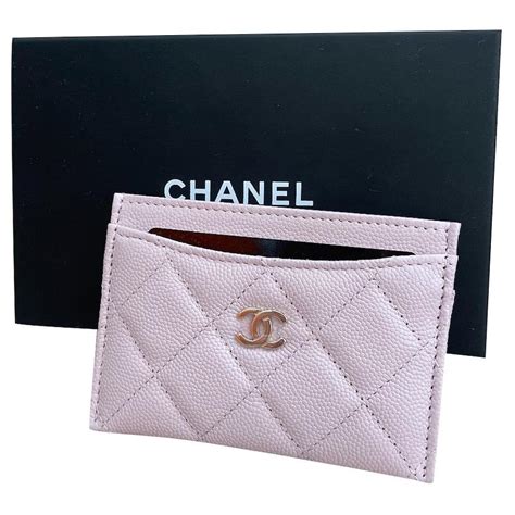 pink chanel credit card holder|Chanel flap card holder price.